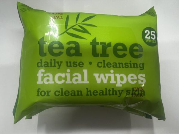 Tea Tree Facial Wipes x2